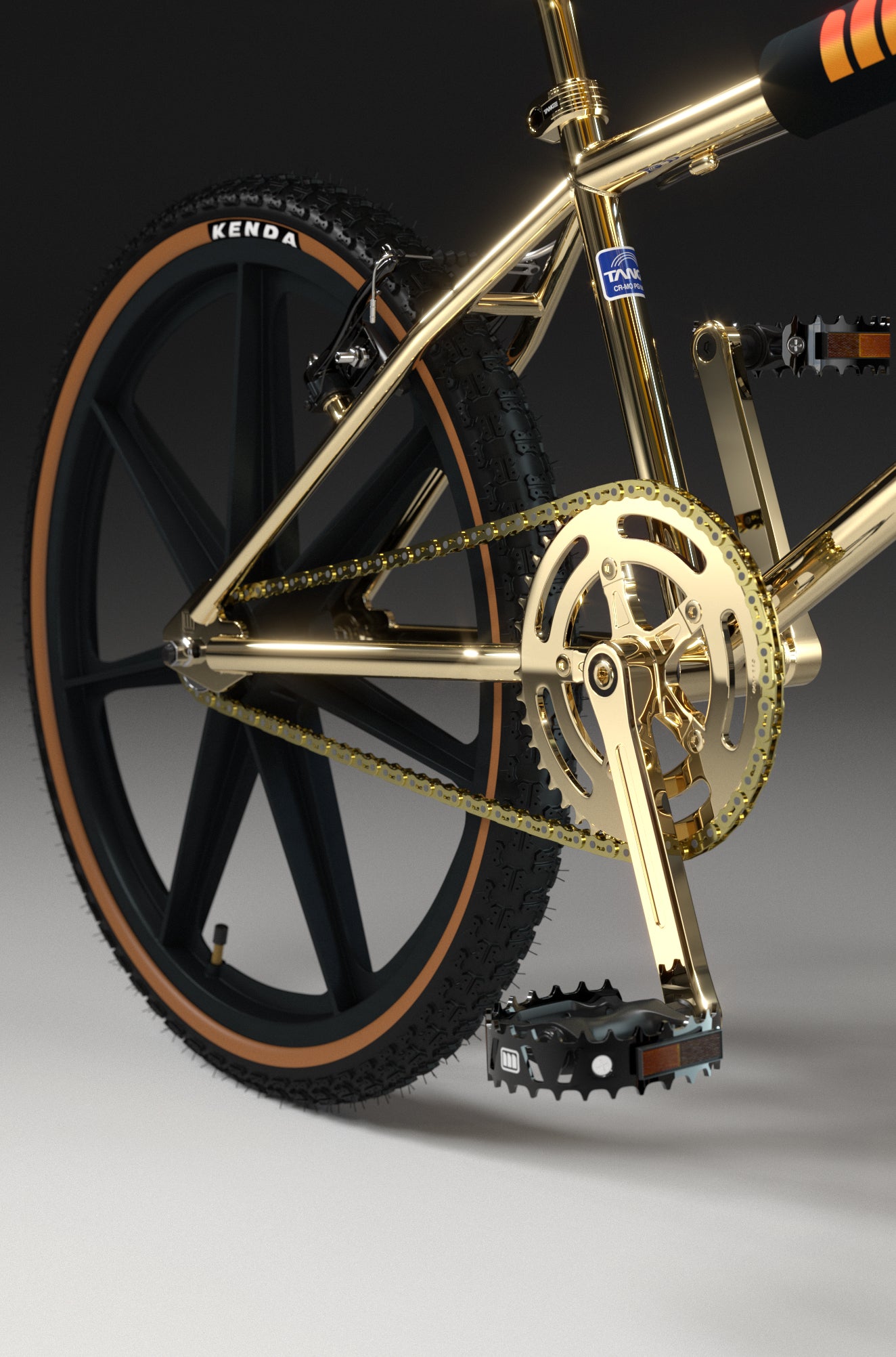 24" Monza BMX GOLD with Skyway Black